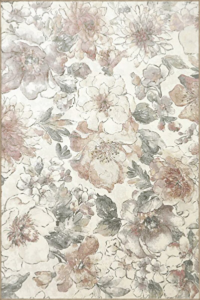 Rugs Modern Halı Çok Renkli Soyut Floral Çiçek Desenli Modern Dekoratif Halı ...