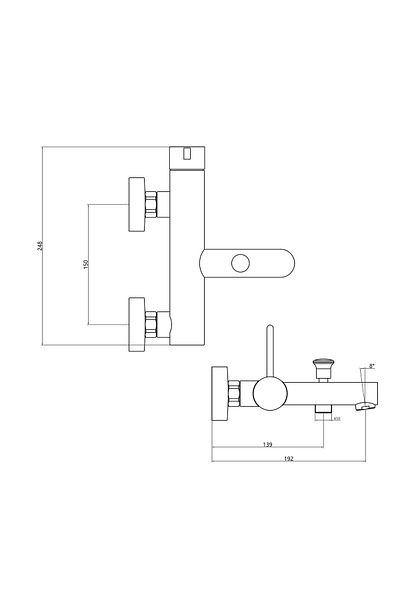 Fause Bathroom Faucet Lisio Black Kbb121-b