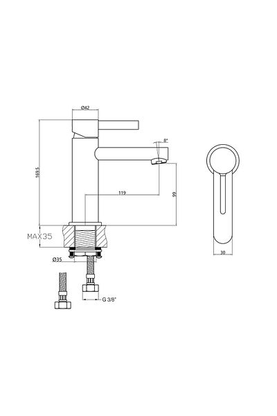 Fause Washbasin Faucet Lisio KLB121