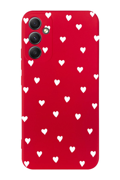 Galaxy S23 FE Compatible Hearts Design Phone Case