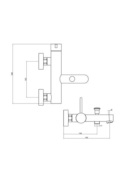 Fause Bathroom Mixer Lisio KBB121