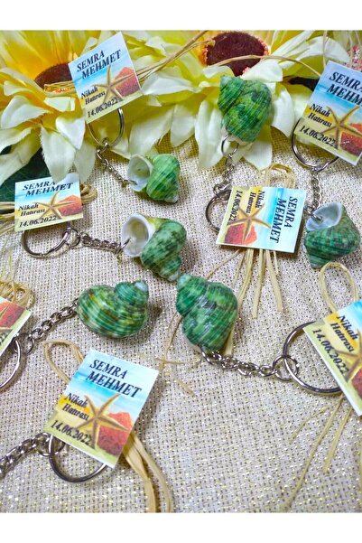 Murat Süs Deniz Konseptli Epoksi Anahtarlık 50 Adet Söz Nişan Nikah Şekeri He...