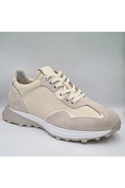 Libero L4821 Antique Suede - Bone Genuine Leather Pantofi sport casual din piele pentru bărbați