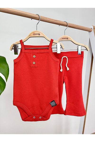 BABY COOL Strappy Spanish Leg Set - Red