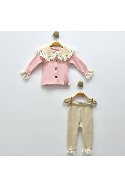 BABY COOL Scalloped 2-Piece Set - Powder