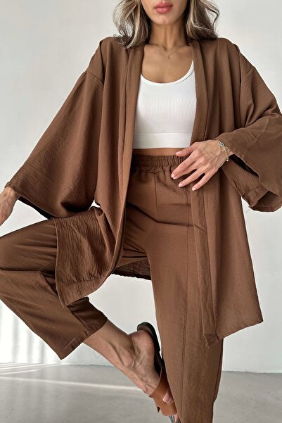 Eka Set kimono maro pentru femei 1018-0075