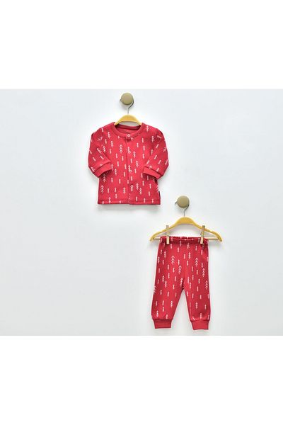 annemade Pine Printed Set - Red
