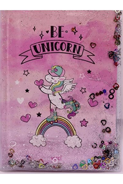 Şah-Mat Unicorn Resimli A5 Boy Simli Ve Sulu Kapaklı Defter Şahmat-1083