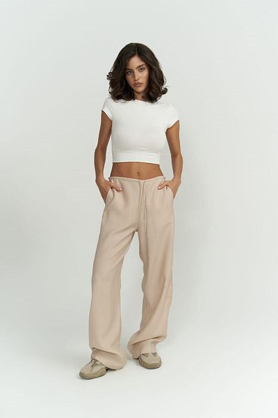 MAİ COLLECTİON Paris Beige Basic-Hose