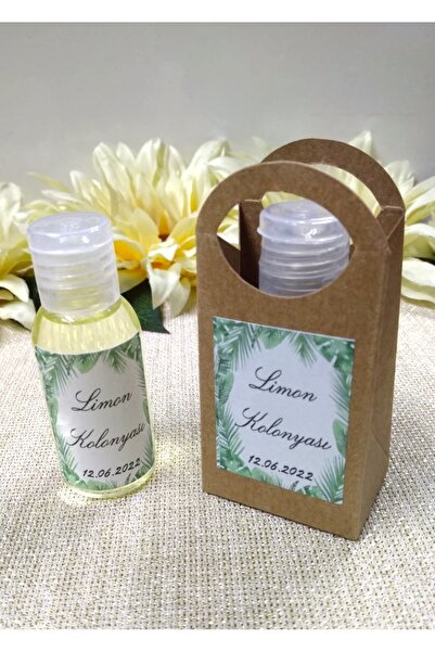 Murat Süs Nikah Nişan Söz Düğün Nikah Şekeri Yeşil Çiçek Motifli Kolonya (50 ...