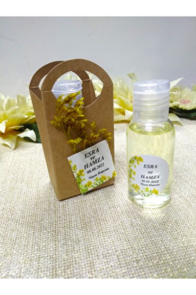 Murat Süs Sarı Çiçekli Kutularda 80° Limon Kolonyası Nikah Şekeri (50 Adet)