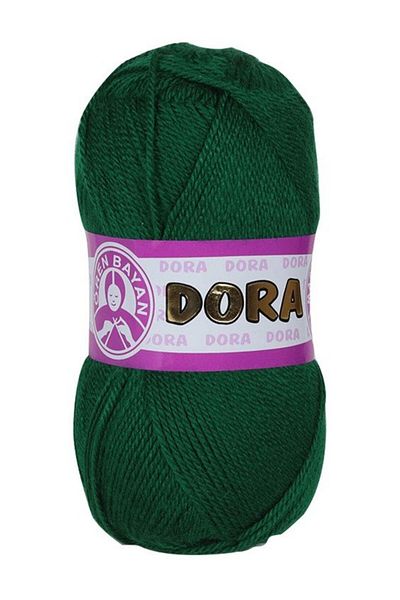 Ören Bayan Ören Dora Knitting Thread Hunter Green (068) Pack of 5