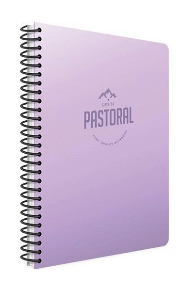 Gıpta Pastoral Spiral PP Cover Notebook (17*24) 60 Sheets ( Checkered)