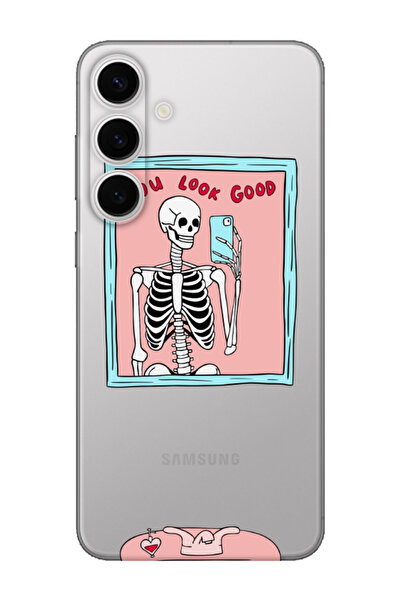 frondcase حافظة هاتف سامسونج S24 بلس تبدو جيدة بهيكل عظمي شفاف