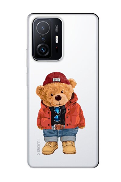 frondcase حافظة هاتف شفافة لهاتف Xiaomi Mi 11t Pro Teddy Bear