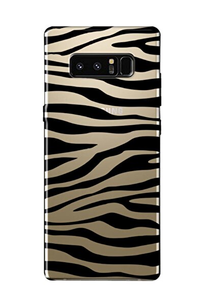 frondcase حافظة هاتف سامسونج نوت 8 شفافة بنمط الحمار الوحشي