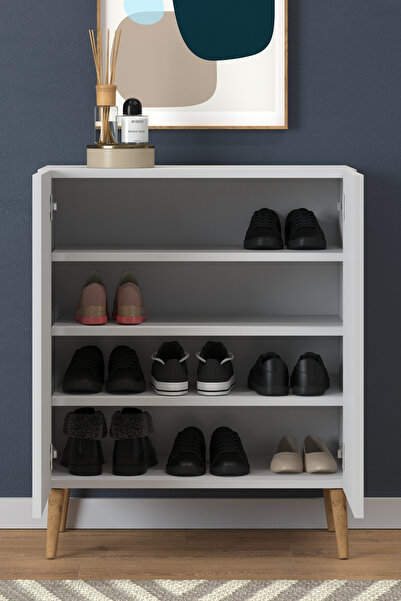 Monte Sehpa Beyaz Midi Dolap