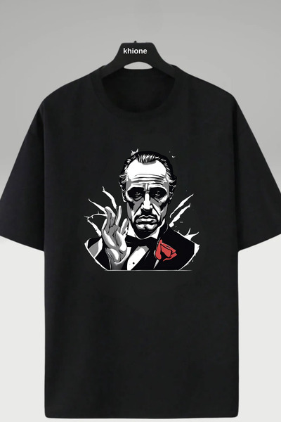 Khione Μπλουζάκι Unisex Design The Godfather Printed 100% βαμβάκι