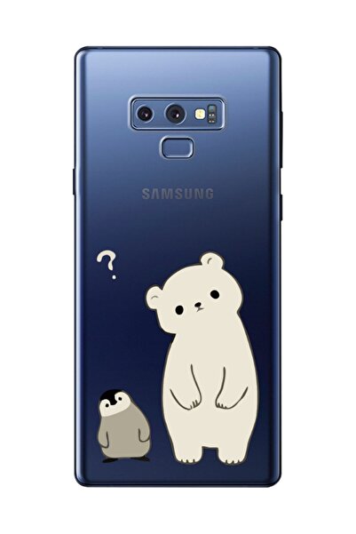 frondcase حافظة هاتف سامسونج نوت 9 البطريق والدبدوب الشفافة