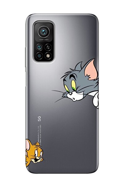 frondcase Xiaomi Mi 10T Pro Tom ve Jerry Şeffaf Telefon Kılıfı