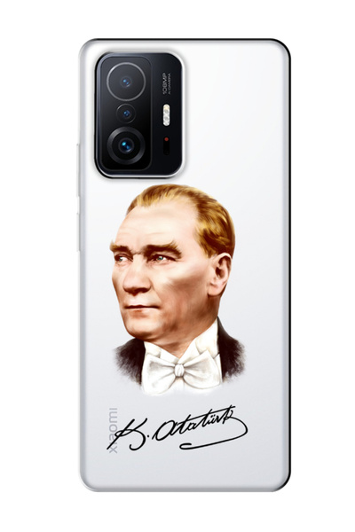 frondcase حافظة هاتف شفافة لهاتف Xiaomi Mi 11T Ataturk Signatures