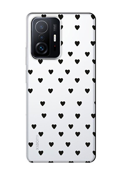 frondcase حافظة هاتف شفافة لهاتف Xiaomi Mi 11T Pro بقلوب صغيرة