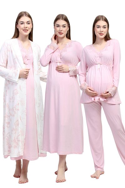 ByLohusa Pink Pregnant Maternity Set Effortt