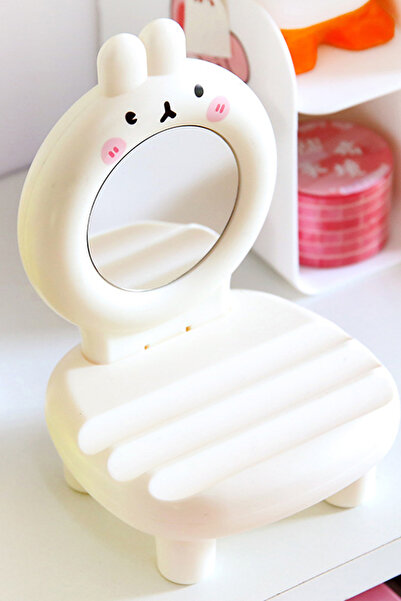 WANNA PROTECT Sevimli 3 in 1 Masa üstü Ayna Figürlü Dekoratif Süs Aroma Terap...