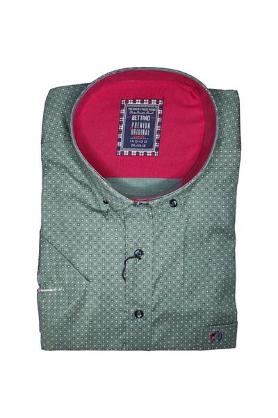 marufshop Ανδρικό κοντομάνικο πουκάμισο Lycra κατάλληλο για μεγάλο μέγεθος 117 κιλών