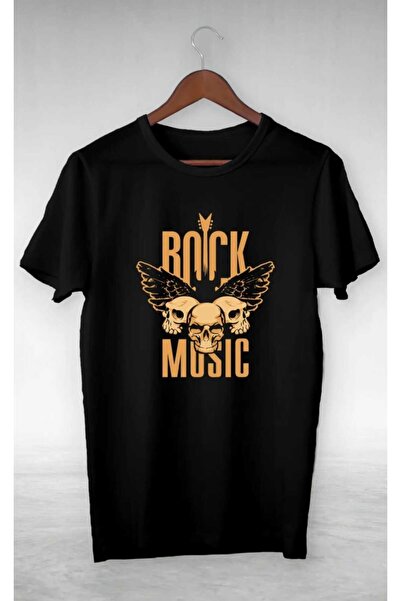 PERISENSE تي شيرت كبير الحجم مطبوع عليه موسيقى الروك للنساء والرجال للجنسين