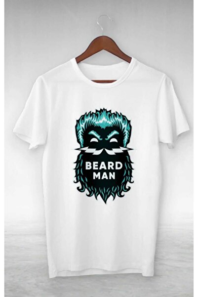 PERISENSE Unisex Femei bărbați Barba Barbat Imprimat Tricou Oversize