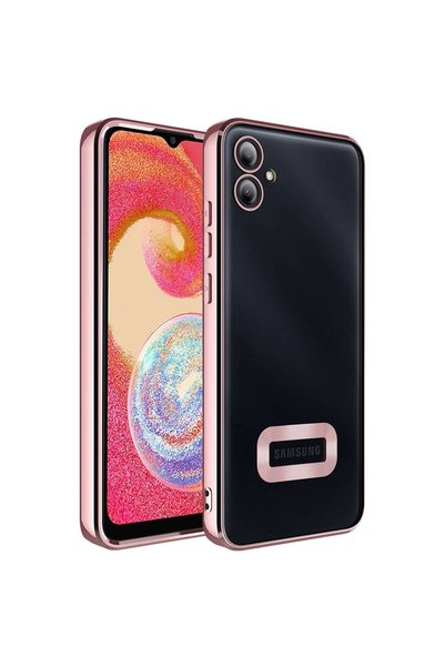 GRABONO حافظة لهاتف Galaxy A05، حافة محمية للعدسة، ظهر شفاف مطلي بالبلاتينيوم...