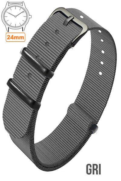 COBRA 24mm Fossil-Welder-Casio-Seiko-Omega-Armani Watch Compatible Nato Fabri...