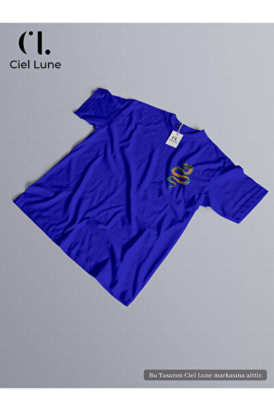 NEVERMIND Унісекс Ретро Змія Спеціальний дизайн - Оверсайз футболка