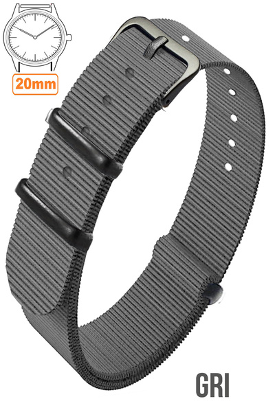 COBRA 20mm Fossil-Welder-Casio-Seiko-Omega-Armani Watch Compatible Nato Fabri...