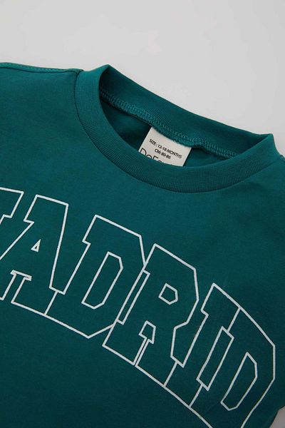 DeFacto Baby Boy Crew Neck Printed Short Sleeve T-Shirt B6969A524SM