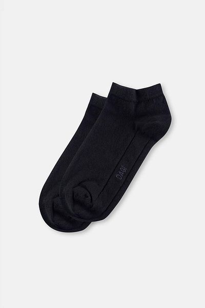 Dagi Schwarze Booties-Socken aus Baumwolle für Herren
