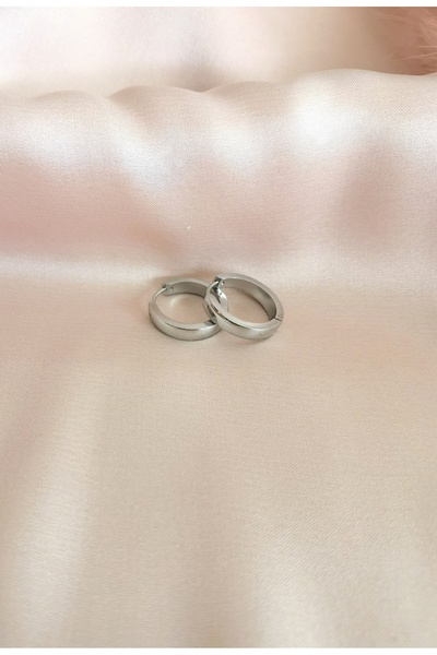 Bylin Surgical Steel Hoop Earrings - Thickness 4mm - Ring Diameter 16mm - 1 Pair