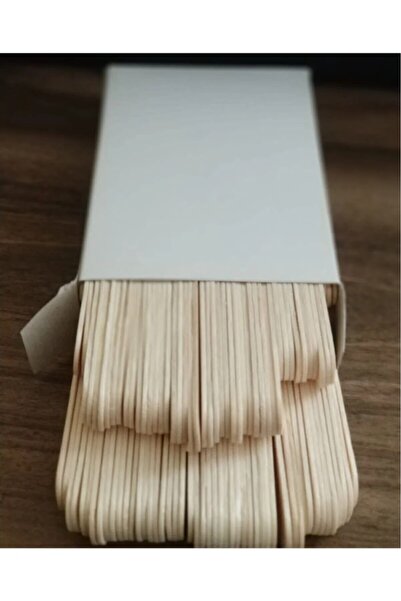 Ambalaj Evi Tahta Dil Çubuğu Basacağı Ağda Spatulası, Spatula 100 Adet