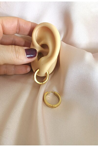 Bylin Cerrahi Çelik Halka Küpe - Kalınlık 4mm - Halka Çapı 16mm - 1 Çift