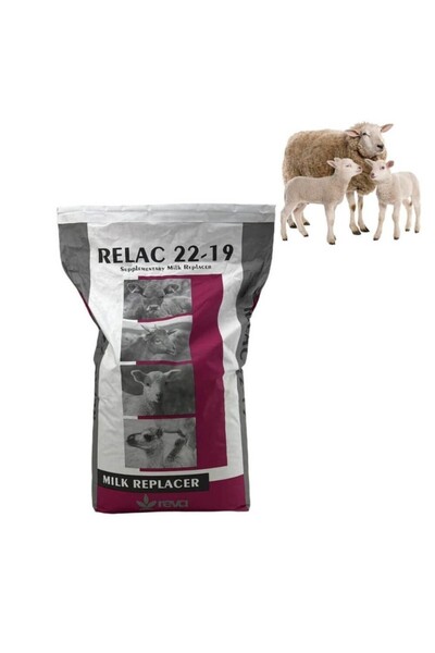 TarımGaraj Relac 22-19 İthal Hayvansal İçerikli Kuzu-Oğlak Mama-25 Kg