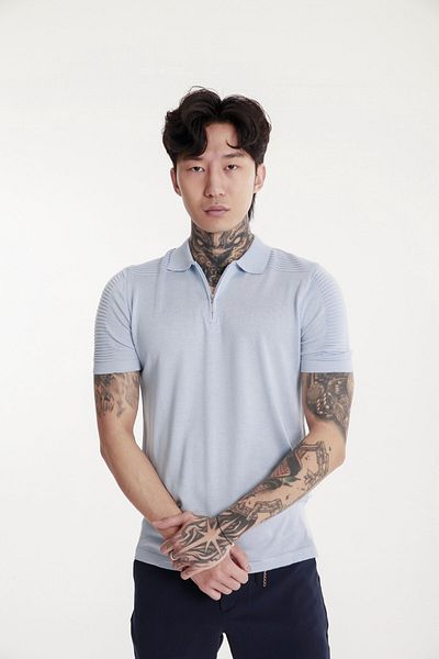 The Champ Clothing Ανδρικό πλεκτό μπλουζάκι Polo Neck