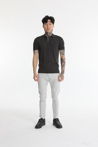 The Champ Clothing Ανδρικό πλεκτό μπλουζάκι Polo Neck