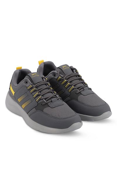 Slazenger Men's Gray Summer Anti-Sweat Anti-Slip Anti-Odor Ultra Light Full Orthopedic Walking Shoes