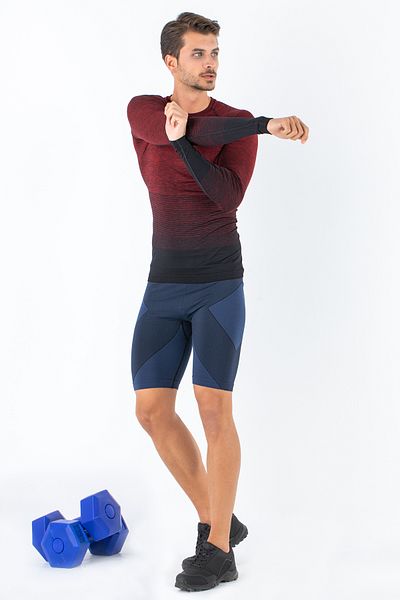 MioFit Men's Active Seamless Long Sleeve Sports T-Shirt