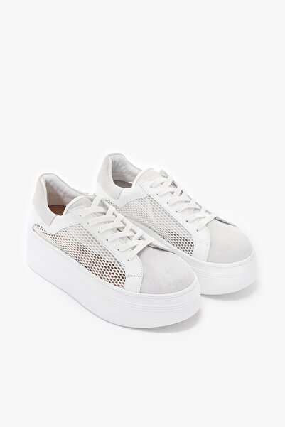 Louis Cardy Zita White Genuine Leather Women's Sneakers