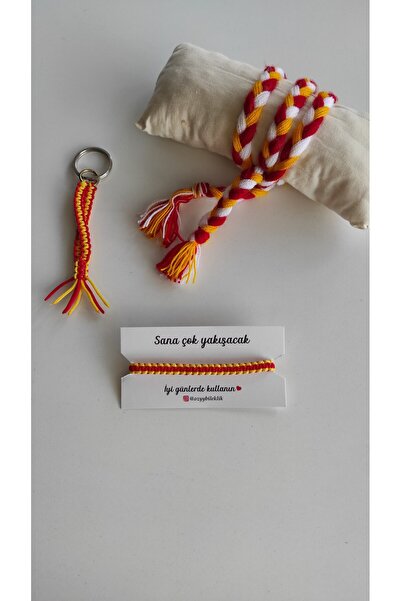 Aksesuar Sarı Kırmızı Galatasaray, Göztepe Taraftar Maç , Bileklik, Anahtarlı...