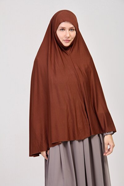 manolyaşal islamic hijab Pratik Eşarp Standart Beden Peçeli 5xl Sufle Çikolata