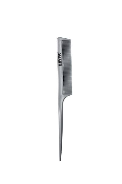 Layes Crepe Comb Hair Separation Comb Toothless Skewer Comb Gray