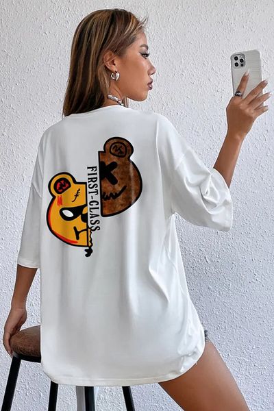 MODAGEN Μπλουζάκι Unisex Τeddy Bear με στάμπα Oversize